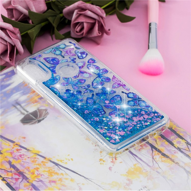 Pattern Printing Dynamic Quicksand TPU Shell for Xiaomi Redmi Note 5 Pro (Dual Camera) / Redmi Note 5 (China) - Butterflies-6