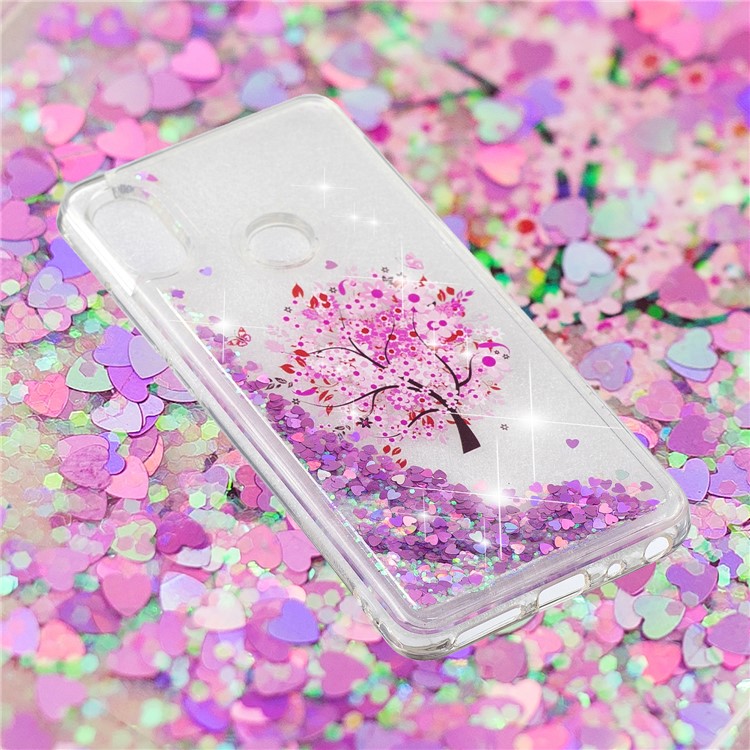 Pattern Printing Dynamic Quicksand TPU Mobile Shell for Xiaomi Redmi Note 5 Pro (Dual Camera) / Redmi Note 5 (China) - Flowered Tree-4