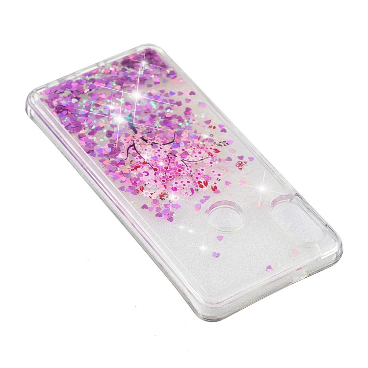 Pattern Printing Dynamic Quicksand TPU Mobile Shell for Xiaomi Redmi Note 5 Pro (Dual Camera) / Redmi Note 5 (China) - Flowered Tree-5