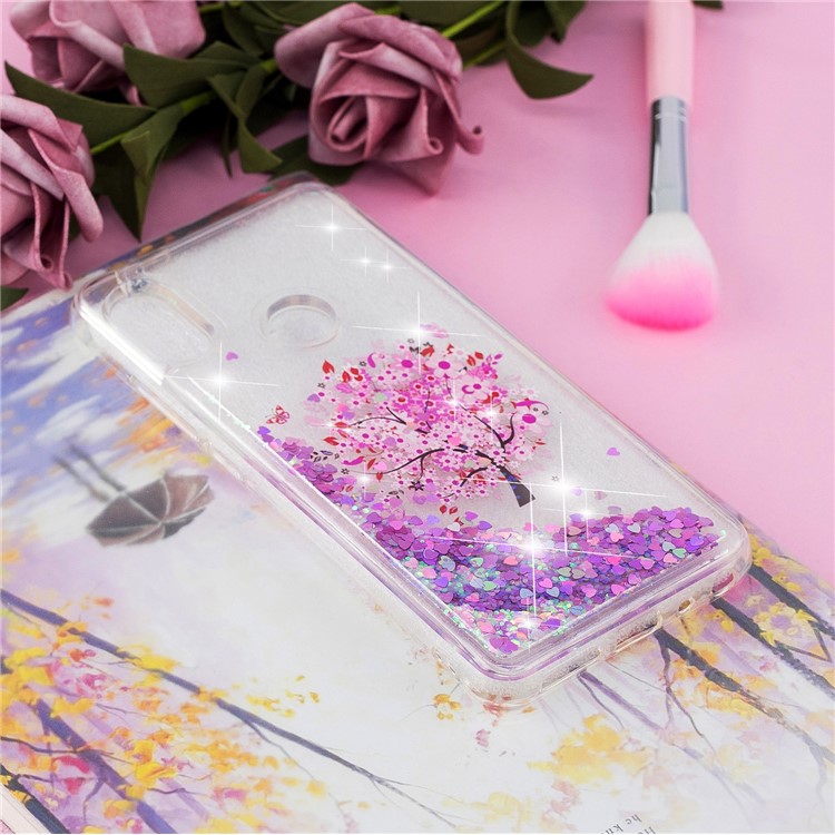 Pattern Printing Dynamic Quicksand TPU Mobile Shell for Xiaomi Redmi Note 5 Pro (Dual Camera) / Redmi Note 5 (China) - Flowered Tree-6