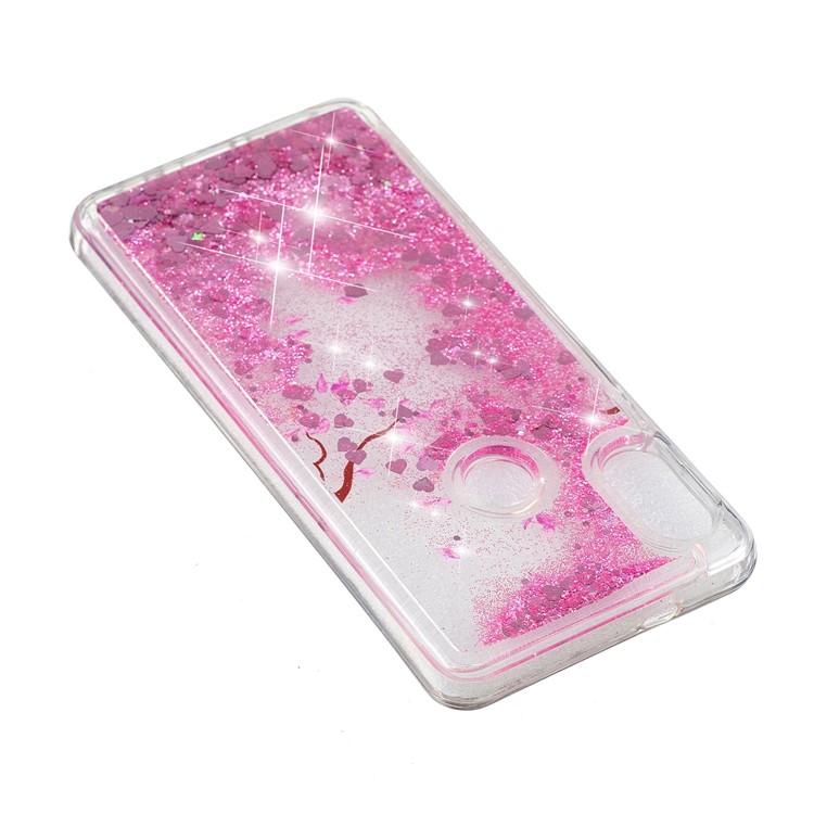 Pattern Printing Dynamic Quicksand TPU Back Case for Xiaomi Redmi Note 5 Pro (Dual Camera) / Redmi Note 5 (China) - Petals-5