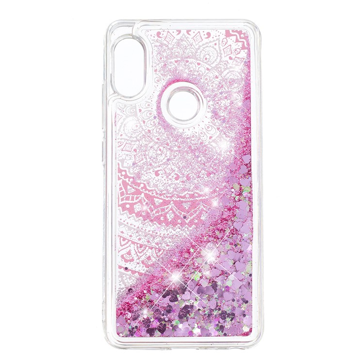 Pattern Printing Dynamic Quicksand TPU Back Cover for Xiaomi Redmi Note 5 Pro (Dual Camera) / Redmi Note 5 (China) - Mandala-2
