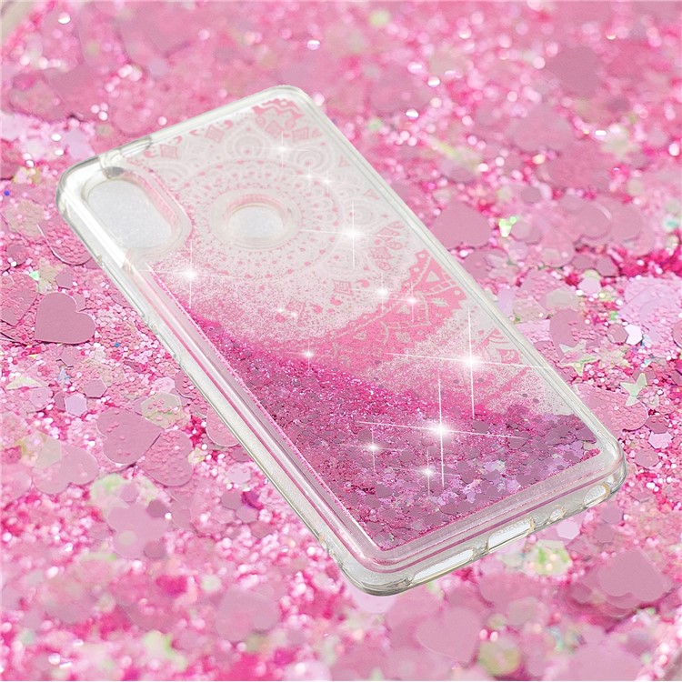 Pattern Printing Dynamic Quicksand TPU Back Cover for Xiaomi Redmi Note 5 Pro (Dual Camera) / Redmi Note 5 (China) - Mandala-4