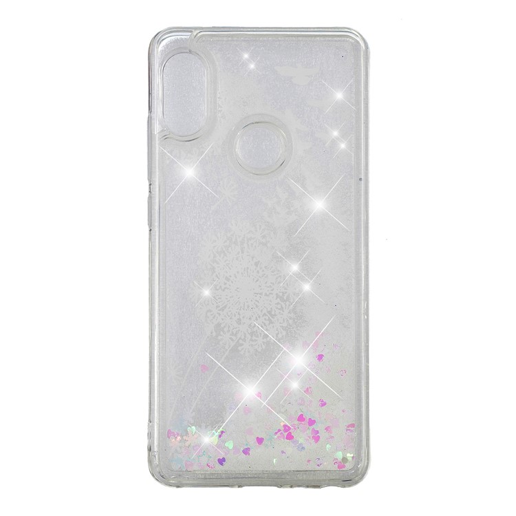 Pattern Printing Dynamic Quicksand TPU Back Shell for Xiaomi Redmi Note 5 Pro (Dual Camera) / Redmi Note 5 (China) - Dandelion-2