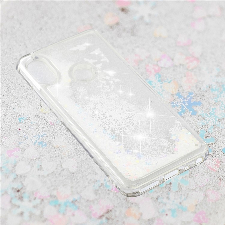 Pattern Printing Dynamic Quicksand TPU Back Shell for Xiaomi Redmi Note 5 Pro (Dual Camera) / Redmi Note 5 (China) - Dandelion-4