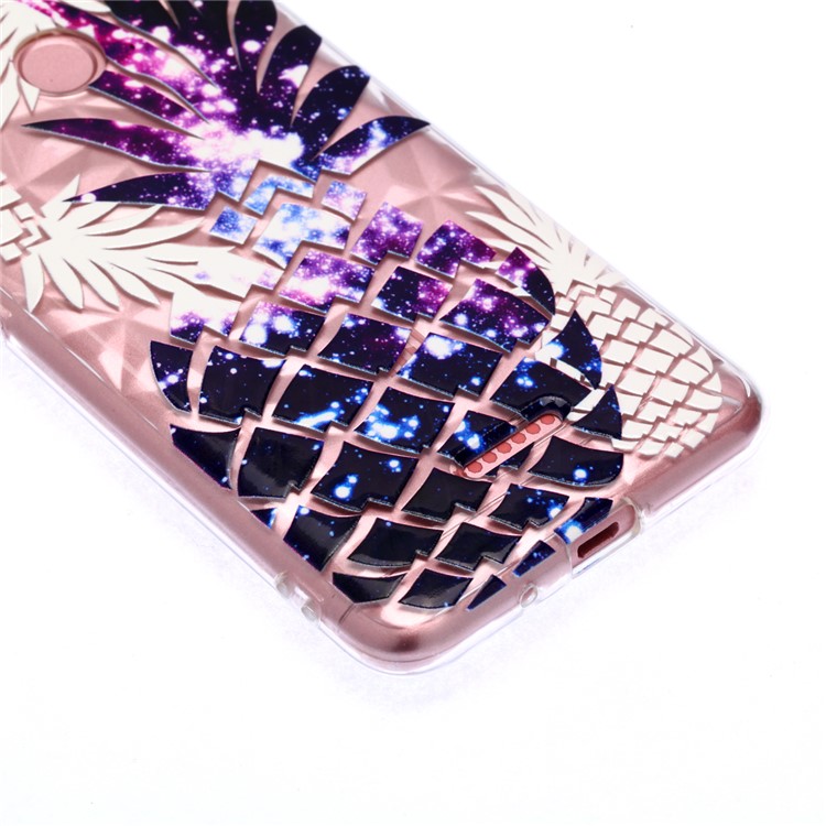 Embossed Pattern 3D Diamond Surface TPU Phone Casing for Xiaomi Redmi 6 (Dual Camera: 12MP+5MP) - Purple Pineapple-6