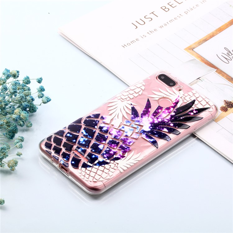 Embossed Pattern 3D Diamond Surface TPU Phone Casing for Xiaomi Redmi 6 (Dual Camera: 12MP+5MP) - Purple Pineapple-7