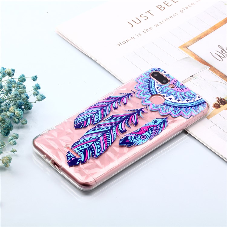 Embossed Pattern 3D Diamond Surface TPU Mobile Cover Case for Xiaomi Redmi 6 (Dual Camera: 12MP+5MP) - Dream Catcher-7