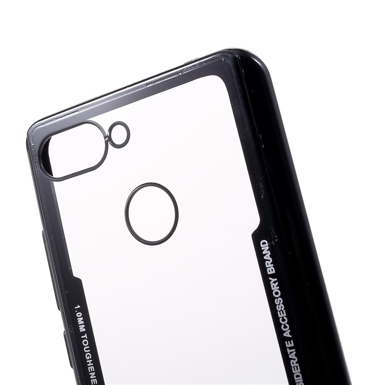 Para Xiaomi Redmi 6 (doble Cámara: 12MP + 5MP) Marco De Silicona + Estuche Móvil Híbrido De Acrílico Transparente Trasero - Negro-4