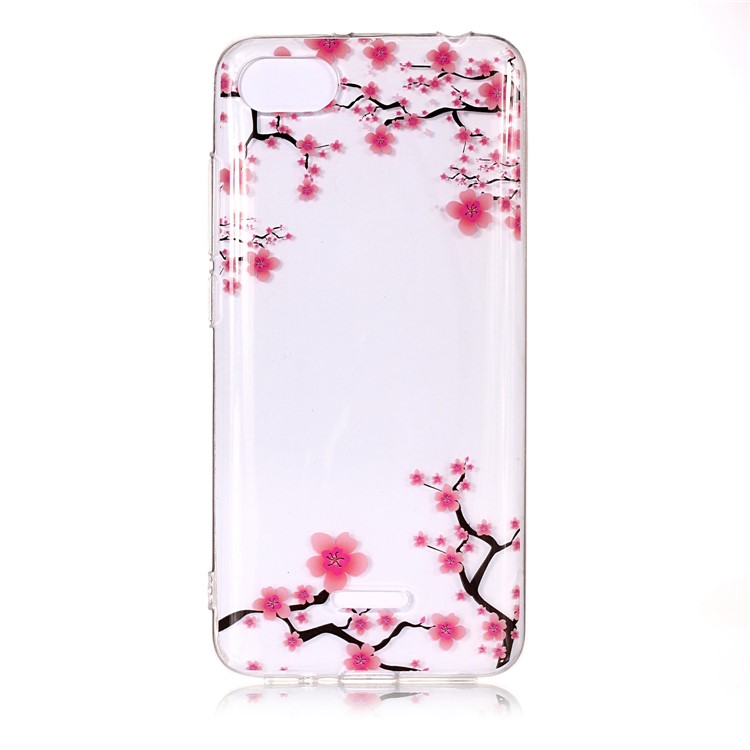 Pattern Printing IMD TPU Phone Cover for Xiaomi Redmi 6A (Single 12MP Rear Camera) - Plum Blossom-1
