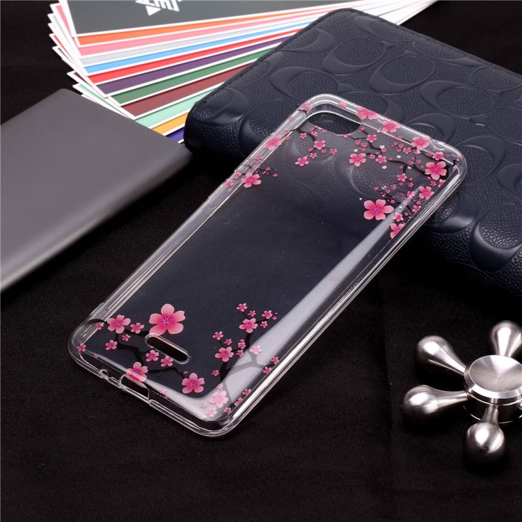 Pattern Printing IMD TPU Phone Cover for Xiaomi Redmi 6A (Single 12MP Rear Camera) - Plum Blossom-4