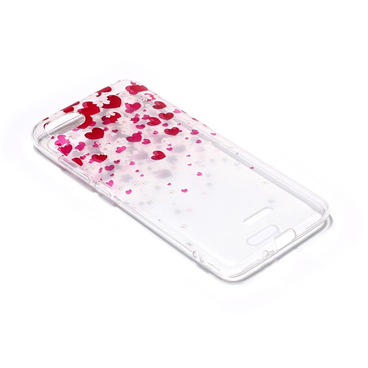Pattern Printing IMD TPU Protection Cell Phone Case for Xiaomi Redmi 6A (Single 12MP Rear Camera) - Hearts Pattern-2
