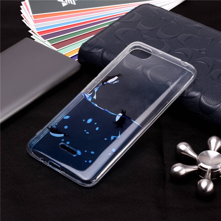 Pattern Printing IMD TPU Protection Cell Phone Cover for Xiaomi Redmi 6A (Single 12MP Rear Camera) - Lovely Penguin-4
