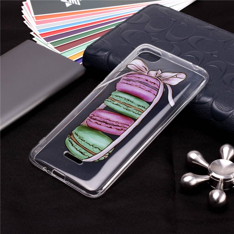 Pattern Printing IMD TPU Protection Cell Phone Shell for Xiaomi Redmi 6A (Single 12MP Rear Camera) - Macaroon Pattern-4