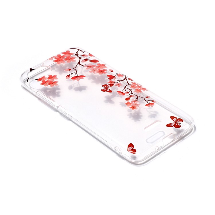 Pattern Printing IMD TPU Mobile Phone Cover for Xiaomi Redmi 6A (Single 12MP Rear Camera) - Flowers and Butterflies-2