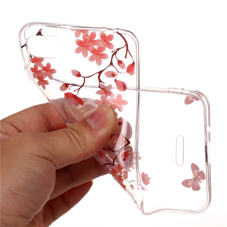 Pattern Printing IMD TPU Mobile Phone Cover for Xiaomi Redmi 6A (Single 12MP Rear Camera) - Flowers and Butterflies-3
