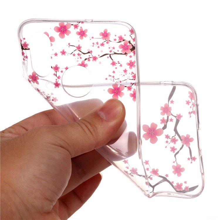 Pattern Printing IMD TPU Soft Case for Xiaomi Mi 8 (6.21-inch) - Plum Blossom-4