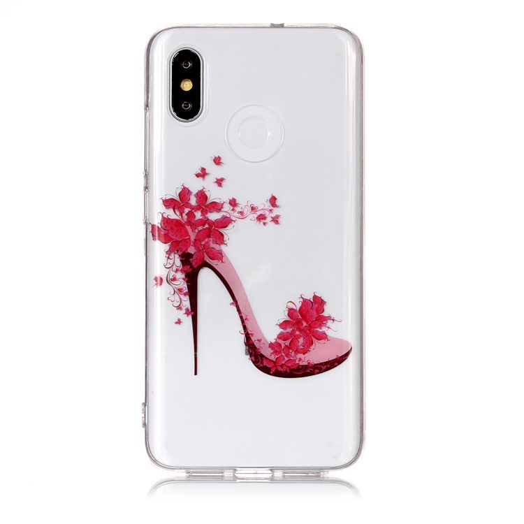 Pattern Printing IMD TPU Soft Shell for Xiaomi Mi 8 (6.21-inch) - High-heeled Shoes-1