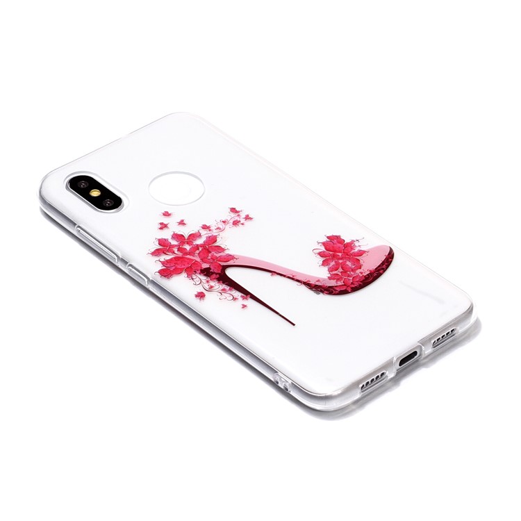 Pattern Printing IMD TPU Soft Shell for Xiaomi Mi 8 (6.21-inch) - High-heeled Shoes-2