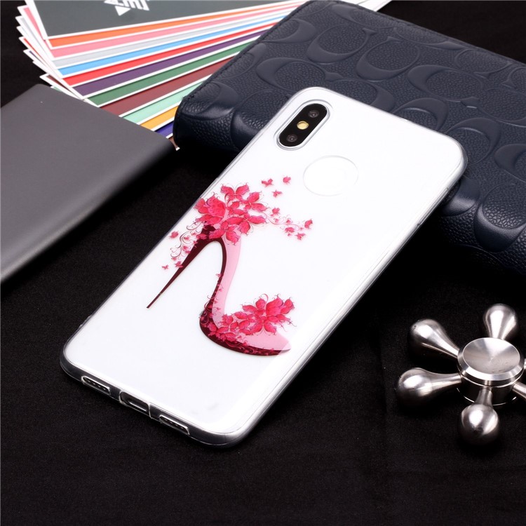 Pattern Printing IMD TPU Soft Shell for Xiaomi Mi 8 (6.21-inch) - High-heeled Shoes-4