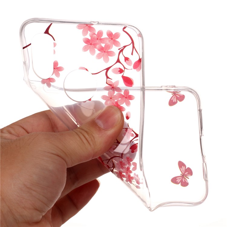 Pattern Printing IMD Flexible TPU Shell for Xiaomi Mi 8 (6.21-inch) - Flowers and Butterflies-3
