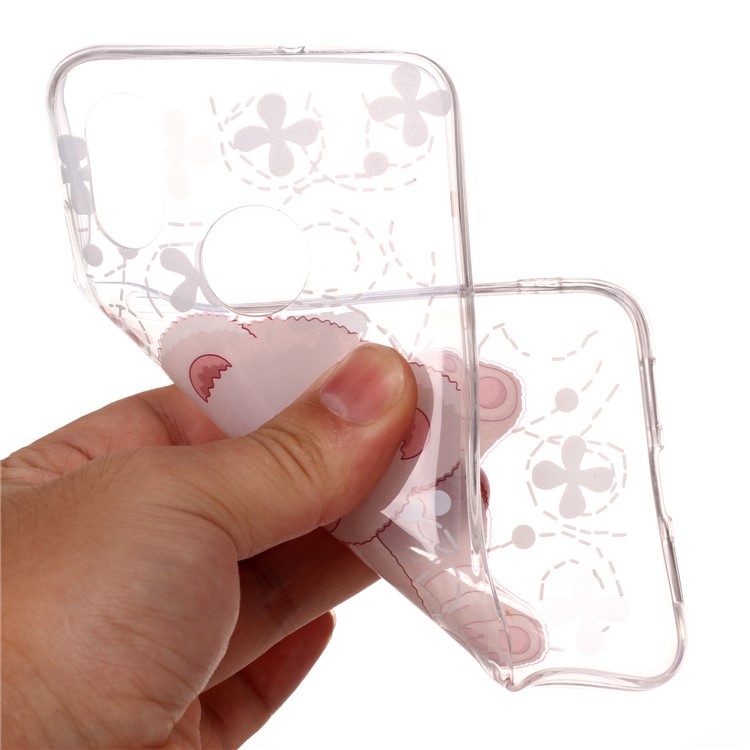 Pattern Printing IMD TPU Mobile Phone Case for Xiaomi Mi 8 (6.21-inch) - Adorable Bear-3