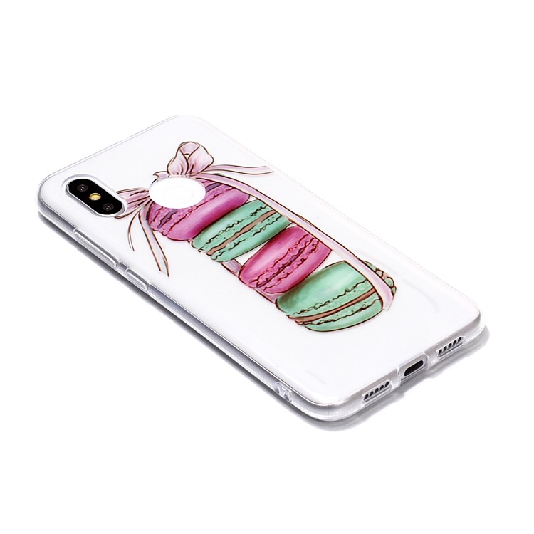 Pattern Printing IMD TPU Mobile Phone Cover for Xiaomi Mi 8 (6.21-inch) - Macaroon Pattern-2