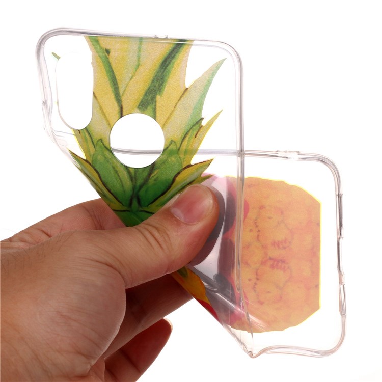 Pattern Printing IMD TPU Mobile Phone Shell for Xiaomi Mi 8 (6.21-inch) - Pineapple Pattern-3