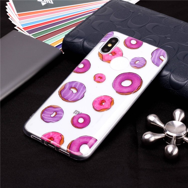 Pattern Printing IMD TPU Protection Back Shell for Xiaomi Mi 8 (6.21-inch) - Doughnut Pattern-4