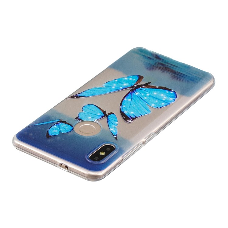 Embossment Patterned TPU Soft Back Cover for Xiaomi Redmi Note 5 Pro (Dual Camera) / Redmi Note 5 (China) - Butterfly-4