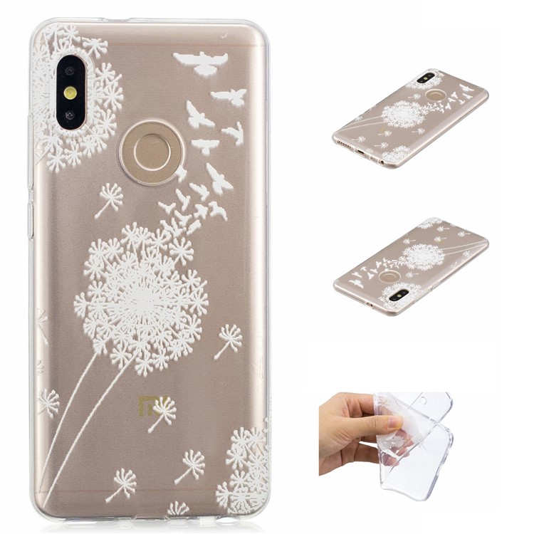 Embossment Patterned TPU Soft Mobile Phone Shell for Xiaomi Redmi Note 5 Pro (Dual Camera) / Redmi Note 5 (China) - Dandelion-1
