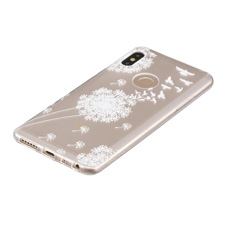 Embossment Patterned TPU Soft Mobile Phone Shell for Xiaomi Redmi Note 5 Pro (Dual Camera) / Redmi Note 5 (China) - Dandelion-3