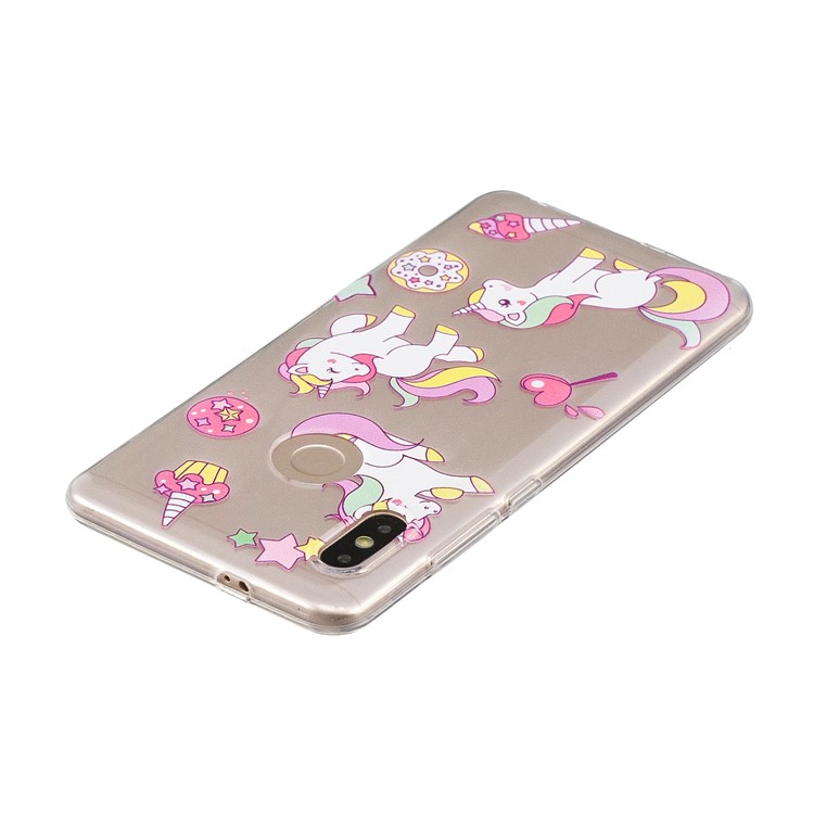 Embossment Patterned TPU Soft Protective Case for Xiaomi Redmi Note 5 Pro (Dual Camera) / Redmi Note 5 (China) - Playing Unicorns-4