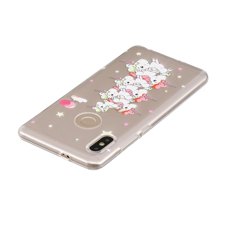 Embossment Patterned TPU Soft Protective Shell for Xiaomi Redmi Note 5 Pro (Dual Camera) / Redmi Note 5 (China) - Unicorn Mountain-4