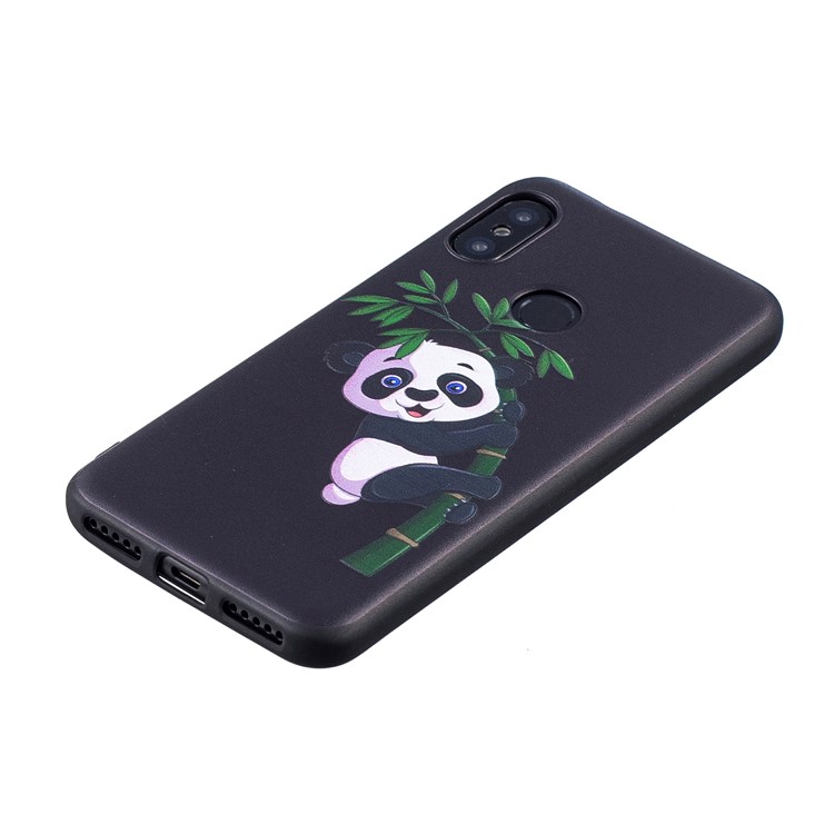 Pattern Printing Embossment Soft TPU Cell Phone Case for Xiaomi Mi A2 Lite / Redmi 6 Pro - Panda Pattern-3