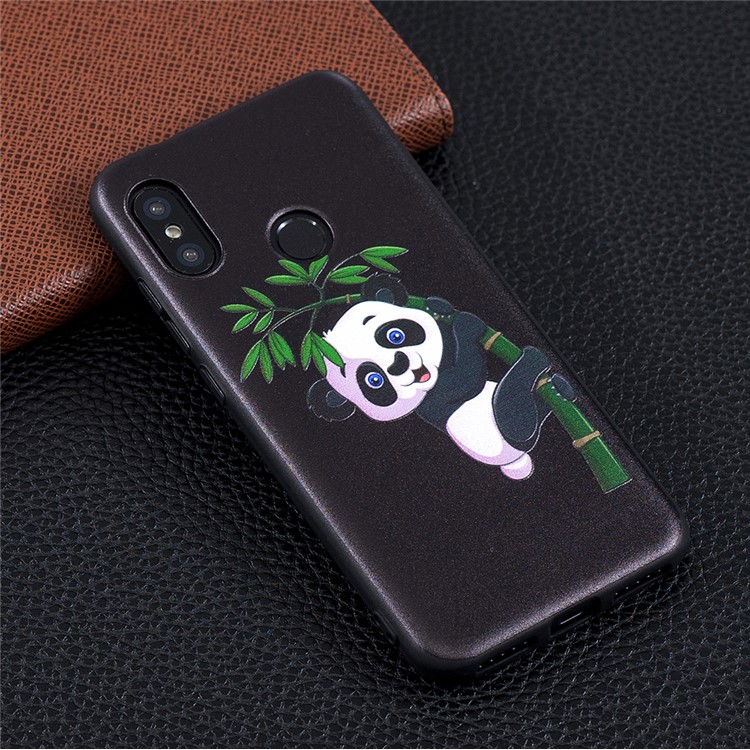 Pattern Printing Embossment Soft TPU Cell Phone Case for Xiaomi Mi A2 Lite / Redmi 6 Pro - Panda Pattern-6