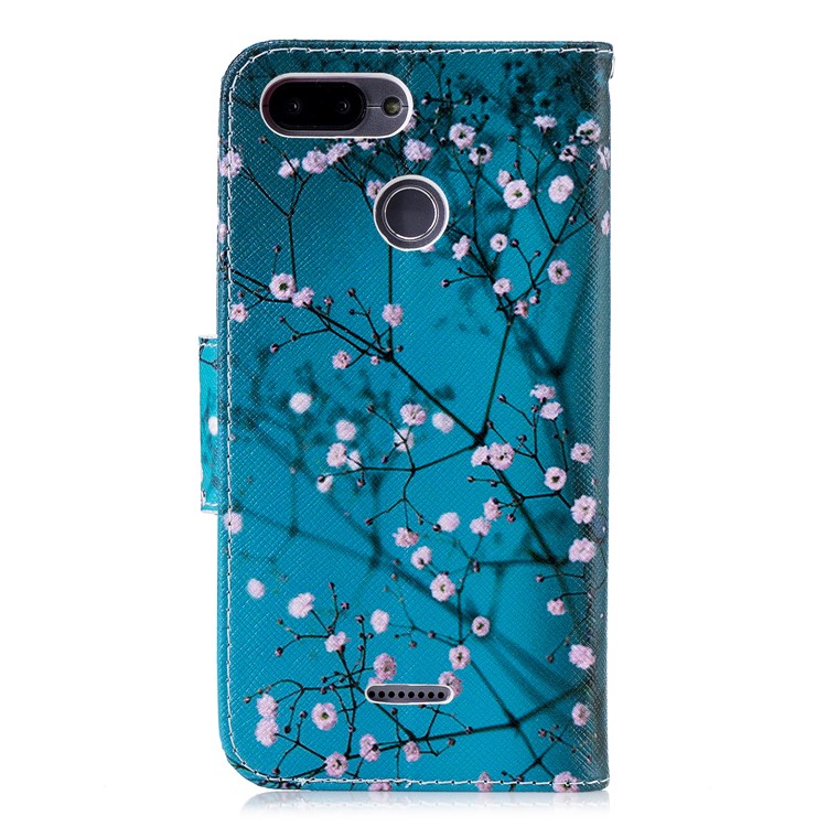 Pattern Printing Wallet Stand Leather Phone Cover for Xiaomi Redmi 6 - Wintersweet-3