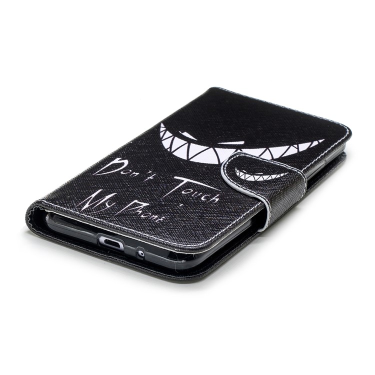 Pattern Printing Wallet Stand Leather Cell Phone Case for Xiaomi Redmi 6 - Angry Face-7