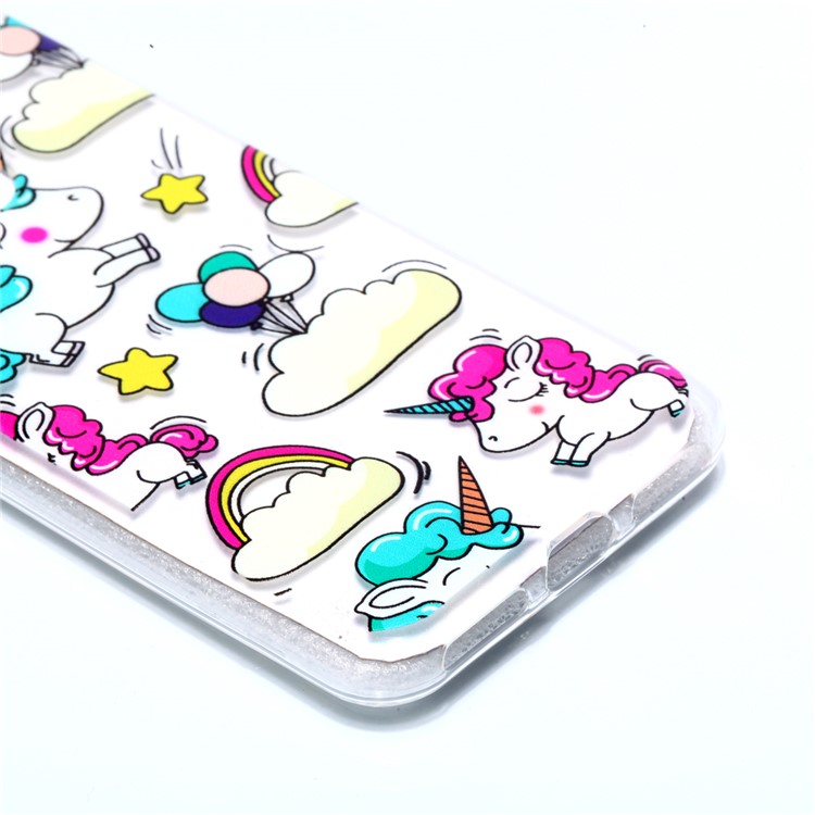 Musterdruck TPU Zurück Fall Für Xiaomi Mi A2 Lite / Redmi 6 Pro - Wolke Und Einhorn-2