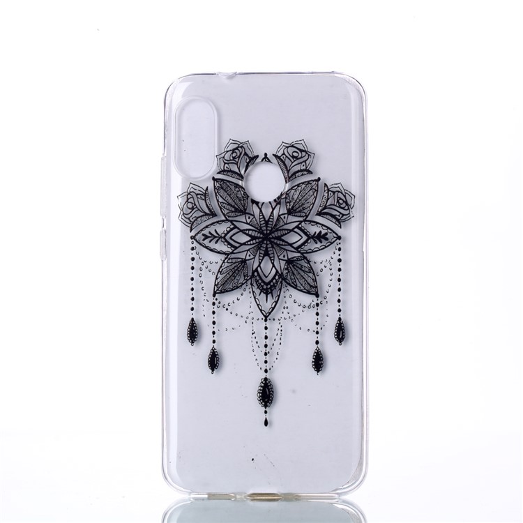 Pattern Printing TPU Cover Case for Xiaomi Mi A2 Lite / Redmi 6 Pro - Flower Pattern-1