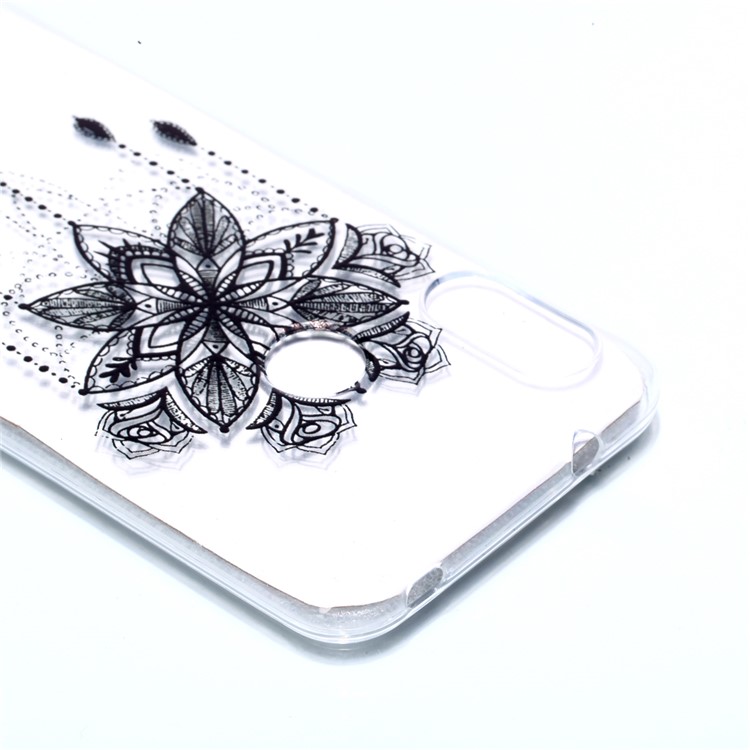 Pattern Printing TPU Cover Case for Xiaomi Mi A2 Lite / Redmi 6 Pro - Flower Pattern-2