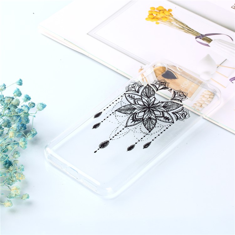 Pattern Printing TPU Cover Case for Xiaomi Mi A2 Lite / Redmi 6 Pro - Flower Pattern-5
