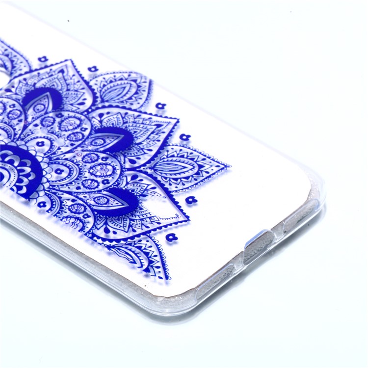 Pattern Printing TPU Protection Case for Xiaomi Mi A2 Lite / Redmi 6 Pro - Purple Flowers-2