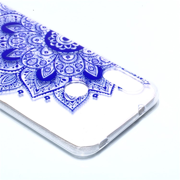 Pattern Printing TPU Protection Case for Xiaomi Mi A2 Lite / Redmi 6 Pro - Purple Flowers-3
