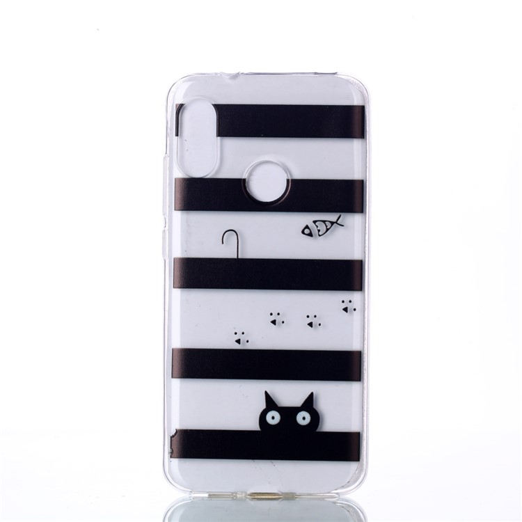 Pattern Printing TPU Cover Shell Case for Xiaomi Mi A2 Lite / Redmi 6 Pro - Stripes Pattern-1