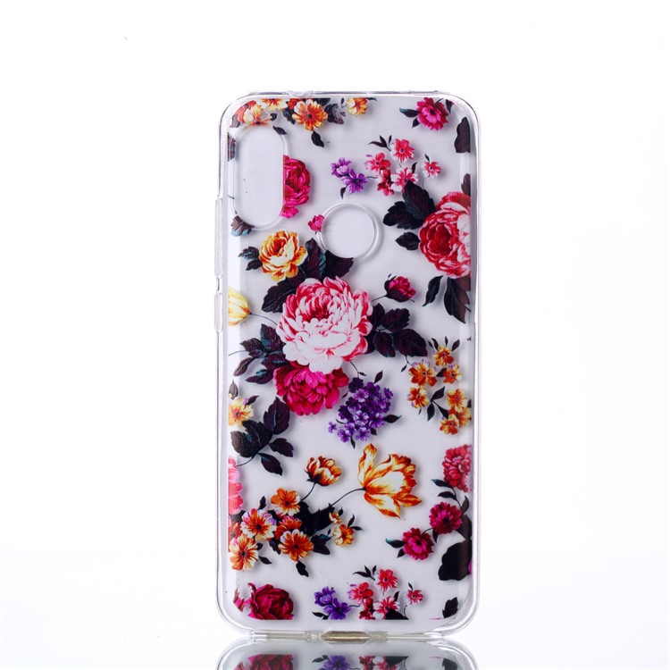 Pattern Printing TPU Mobile Phone Case for Xiaomi Mi A2 Lite / Redmi 6 Pro - Vivid Flowers-1