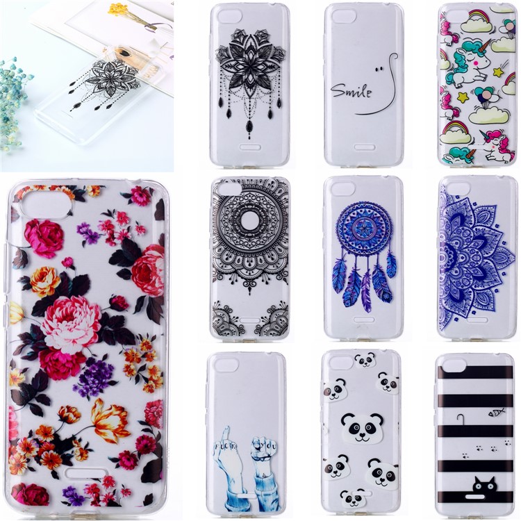 Pattern Printing TPU Case for Xiaomi Redmi 6A (Single 12MP Rear Camera) - Vivid Flowers-6