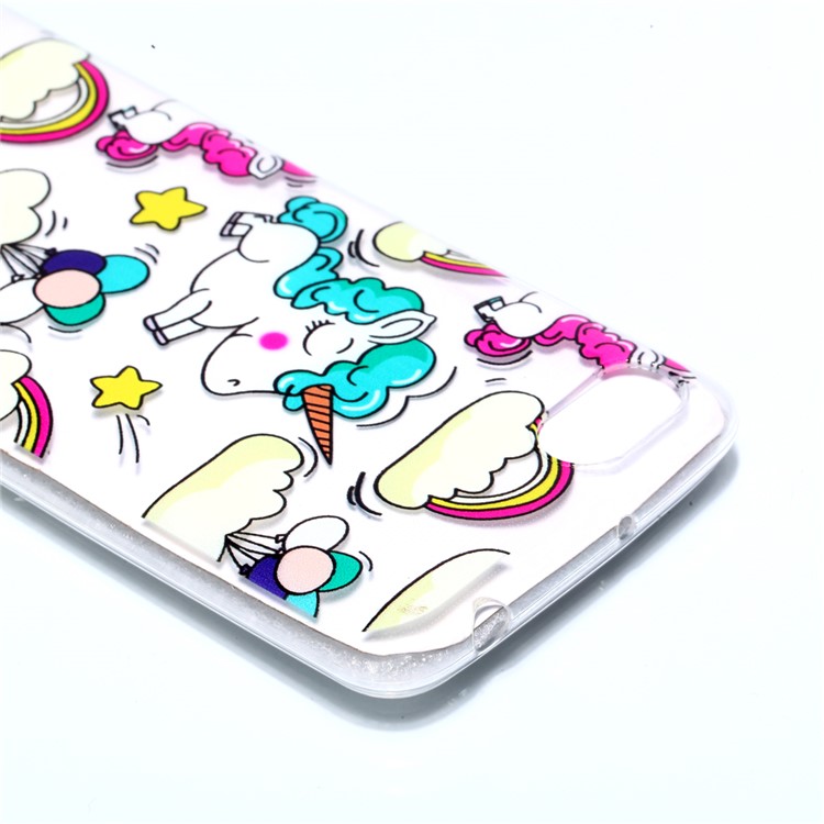 Pattern Printing TPU Cover for Xiaomi Redmi 6A (Single 12MP Rear Camera) - Cloud and Unicorn-3