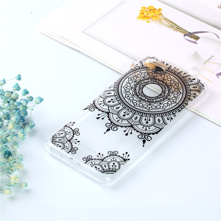 Pattern Printing TPU Shell Cover Case for Xiaomi Redmi 6A (Single 12MP Rear Camera) - Mandala Flowers-5
