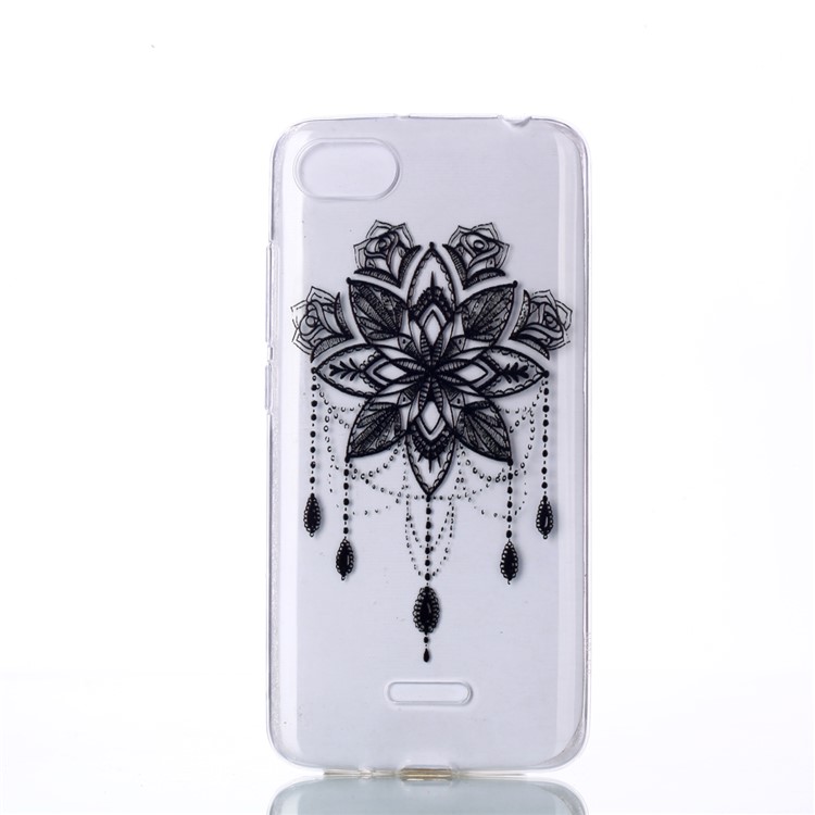 Pattern Printing Soft TPU Case for Xiaomi Redmi 6A (Single 12MP Rear Camera) - Mandala Flowers-1
